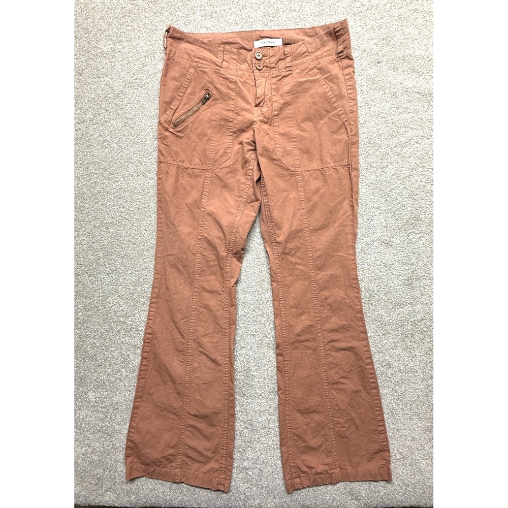 PacSun Britney Low Rise Flare Cargo Pants Copper Size 25